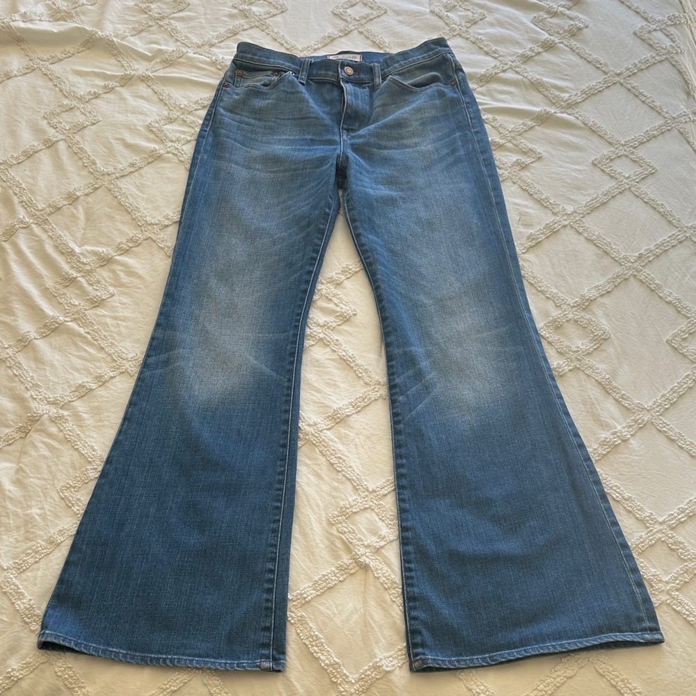Madewell Women's Wide Leg Blue Jeans